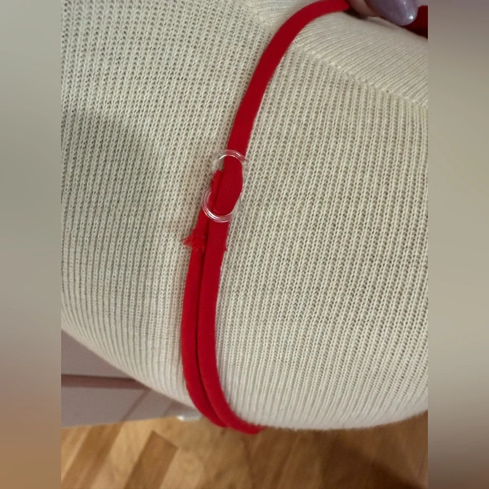 Vintage Shirley Red Floral Lace Floor Length Nightgown - Picture 3 of 15